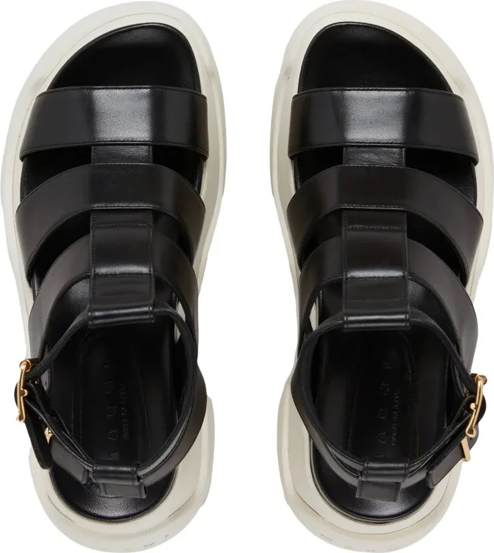 Open-Toe Platform Sandals - Image 4