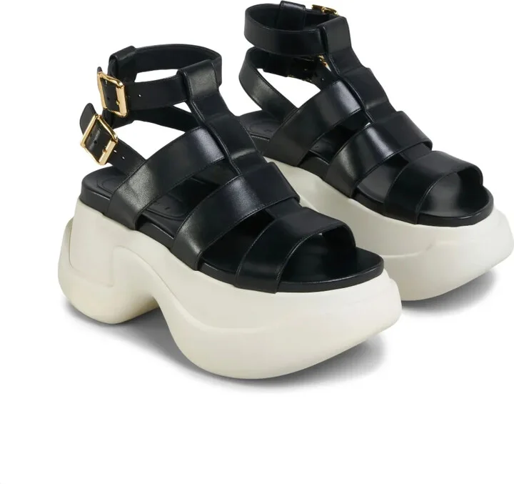 Open-Toe Platform Sandals - Image 5