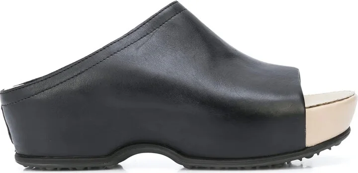 Open-Toe Platoform Clogs