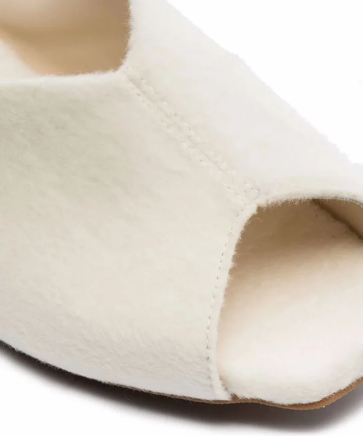 Open-Toe Wool Slippers - Image 2