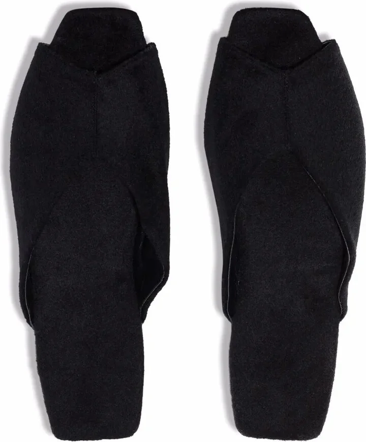 Open-Toe Wool Slippers - Image 4