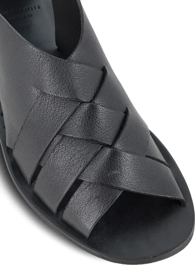Open-Toe Woven Sandals - Image 5