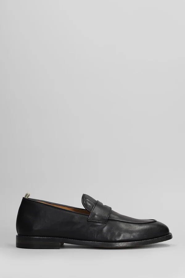 Opera 001 Loafers In Black Leather