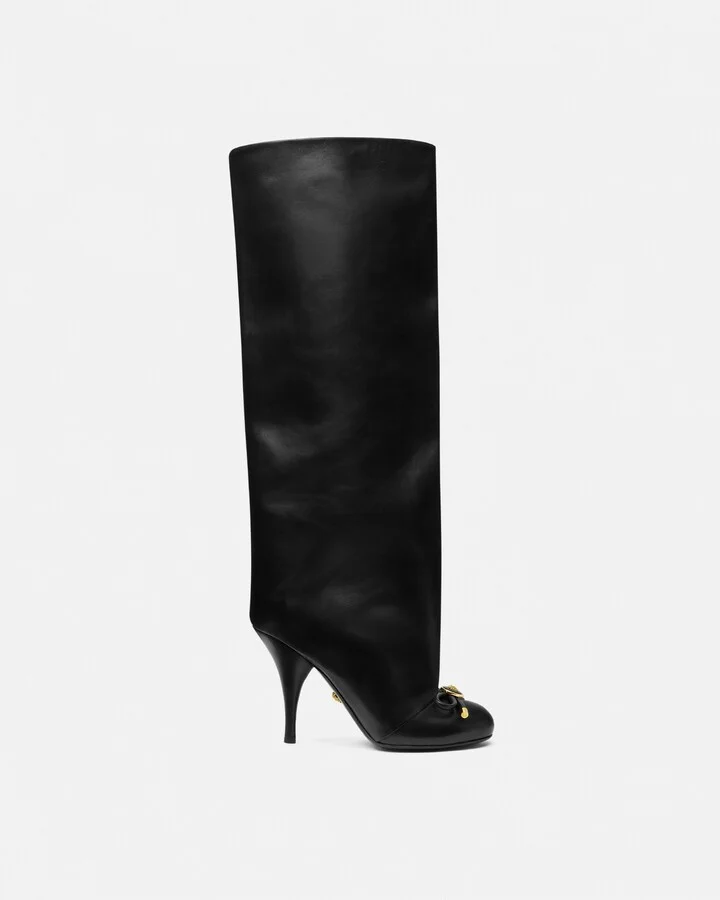 Opera Bow Knee-High Boots 105 mm