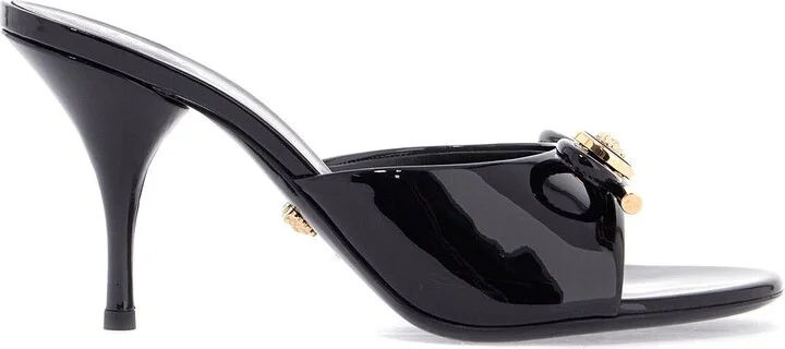 'opera Bow Patent Leather Mules