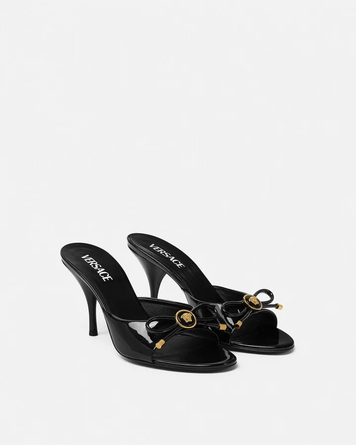 Opera Bow Patent Mules 85 mm - Image 2