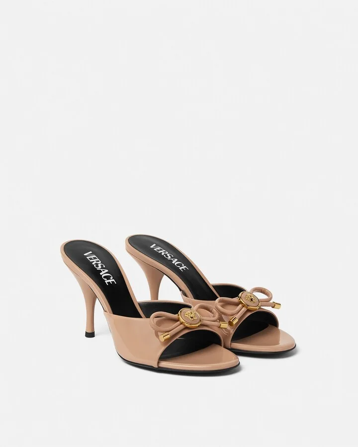 Opera Bow Patent Mules 85 mm - Image 3