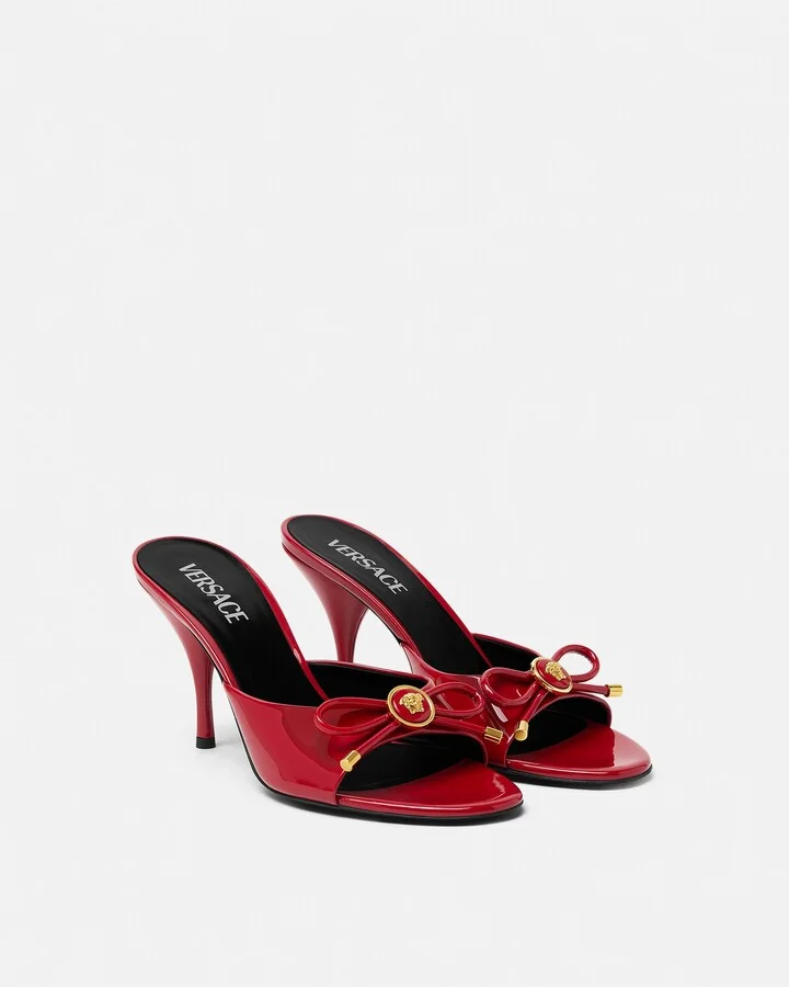 Opera Bow Patent Mules 85 mm - Image 4