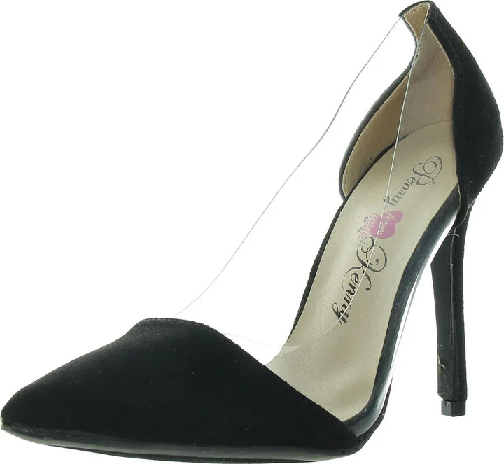 Opie Womens Faux Suede Pointed Toe Pumps