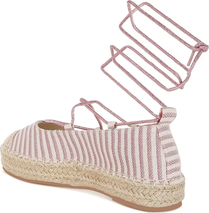 Oplin Espadrille Ankle Wrap Flat - Image 2