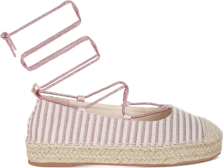 Oplin Espadrille Ankle Wrap Flat - Image 5
