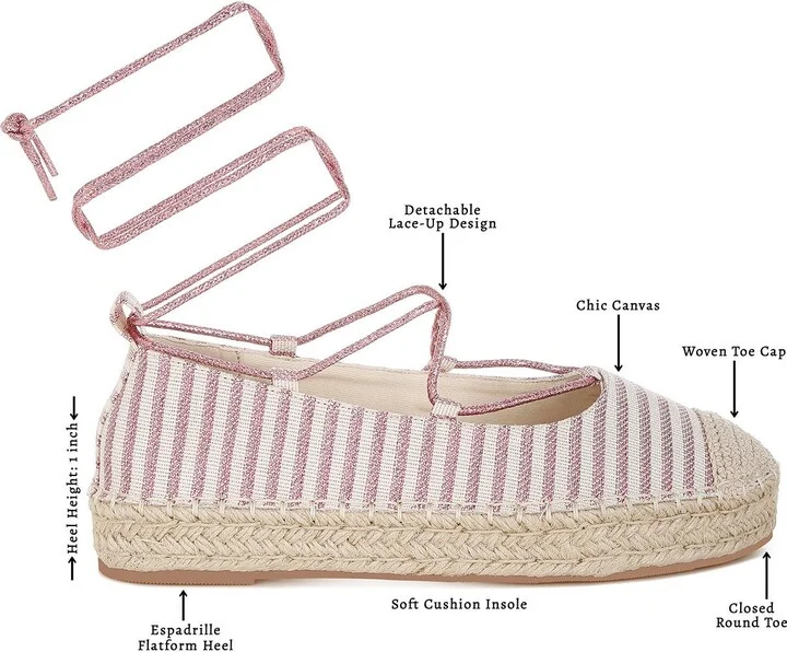 Oplin Espadrille Ankle Wrap Flat - Image 9