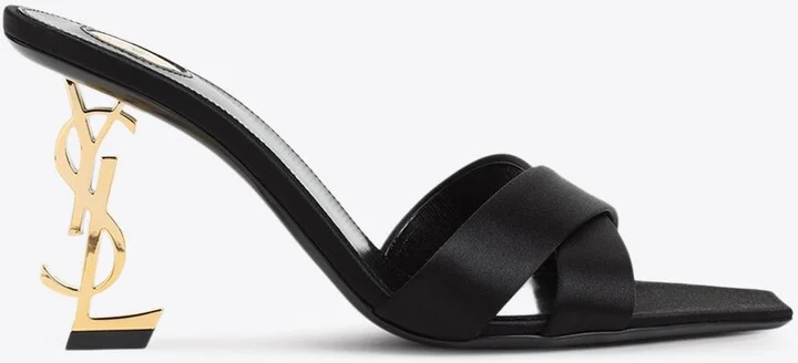 Opyum 85 Mules in Satin Crepe