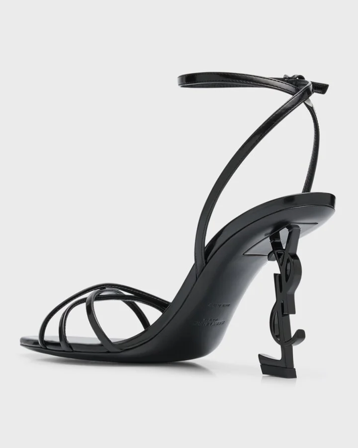 Opyum Patent YSL Ankle-Strap Sandals - Image 6