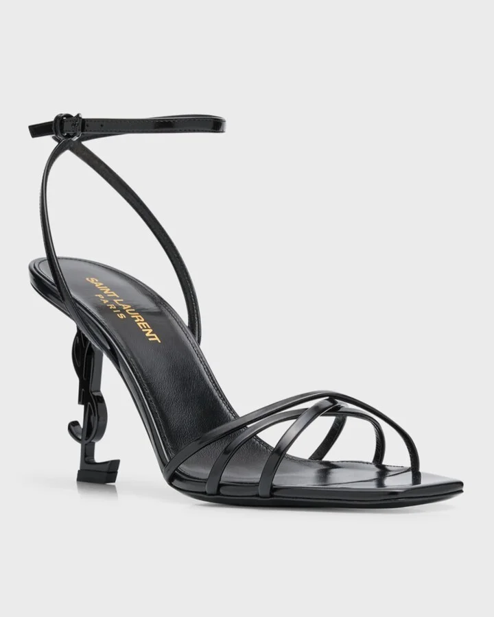 Opyum Patent YSL Ankle-Strap Sandals - Image 8