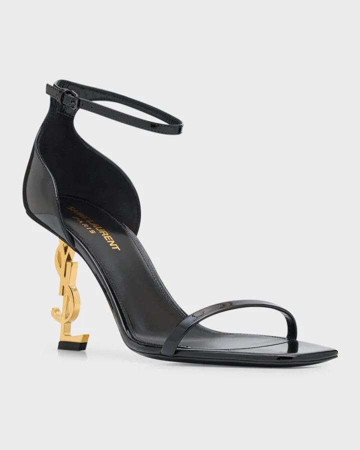Opyum Patent YSL Ankle-Strap Sandals - Image 6