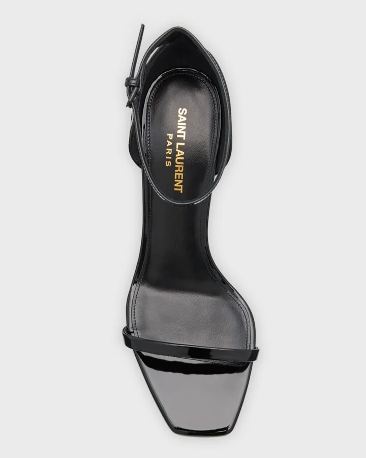 Opyum Patent YSL Ankle-Strap Sandals - Image 10