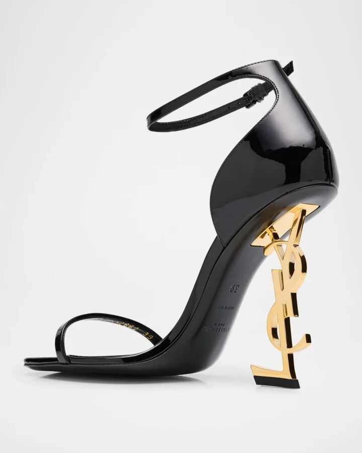 Opyum Patent YSL Ankle-Strap Sandals - Image 7