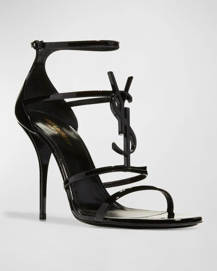 Opyum YSL Patent Ankle-Strap Sandals - Image 6