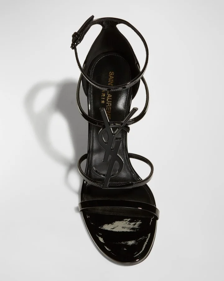 Opyum YSL Patent Ankle-Strap Sandals - Image 7