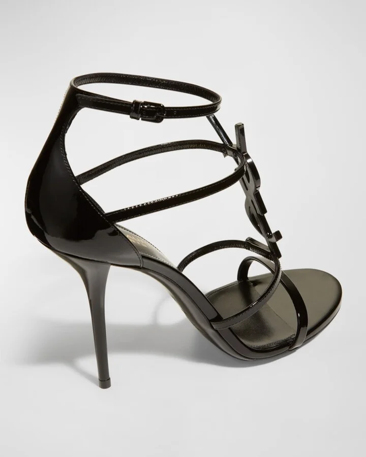Opyum YSL Patent Ankle-Strap Sandals - Image 8