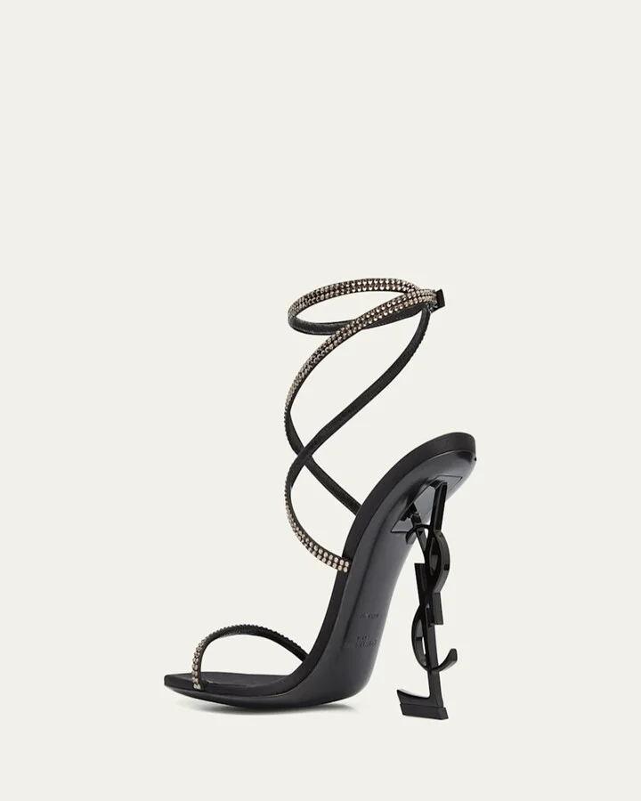 Opyum YSL Strass Ankle-Strap Sandals - Image 3