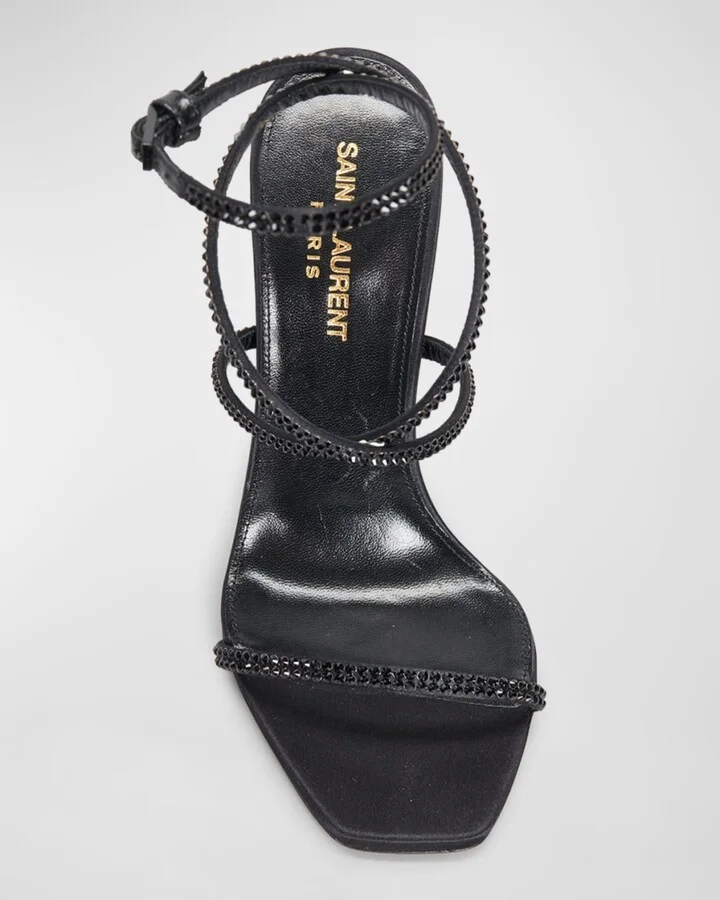 Opyum YSL Strass Ankle-Strap Sandals - Image 3