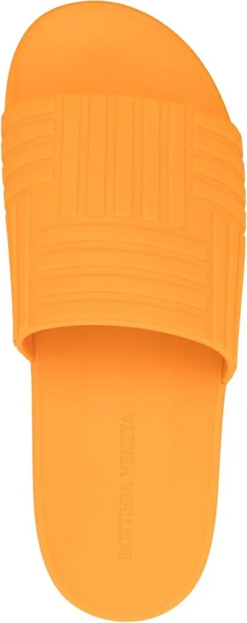 Orange Embossed Rubber Slides - Image 4