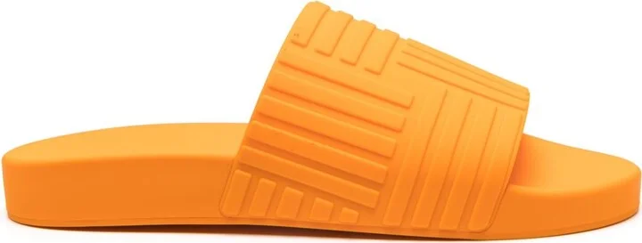 Orange Embossed Rubber Slides