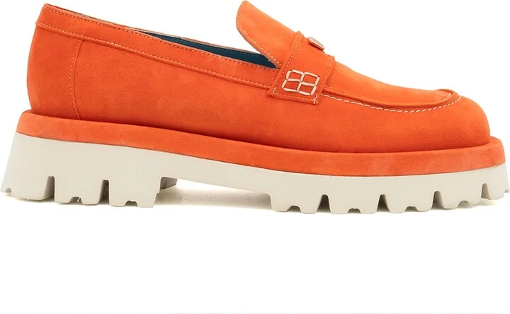 Orange Francesca Loafer Apricot Cashmere