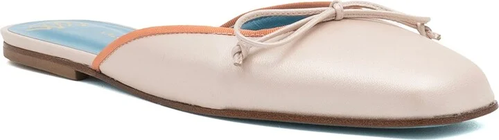 Orange / Neutrals Bellina Ct Slide Tango Pearl Lamb - Image 2