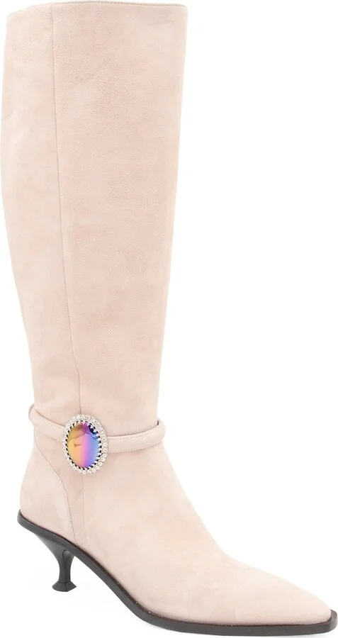 Orange / Neutrals / White Diana Tall Boot Nude Cashmere - Image 3