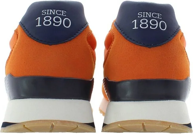 Orange Polyester Men's Sneaker - Image 3