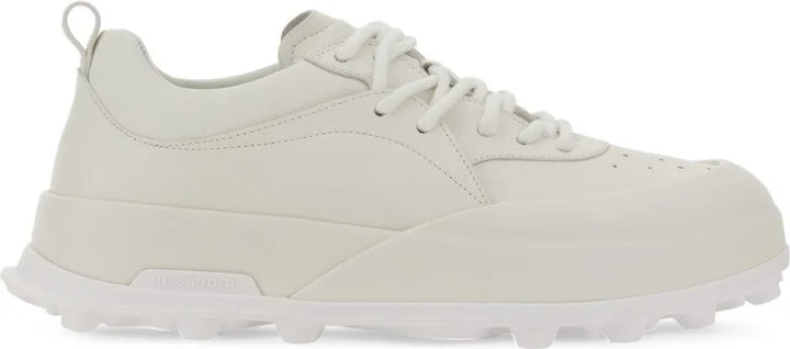 Orb Leather Sneakers With Chunky Sole