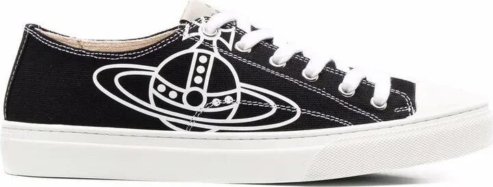 Orb-logo low-top sneakers