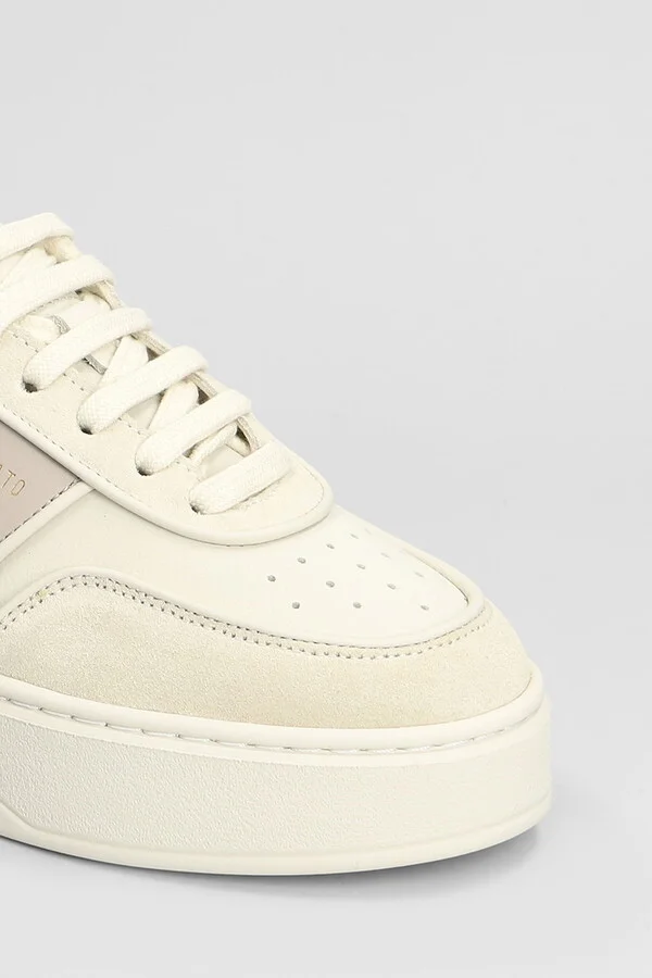 Orbit Sneakers In Beige Suede And Fabric - Image 5