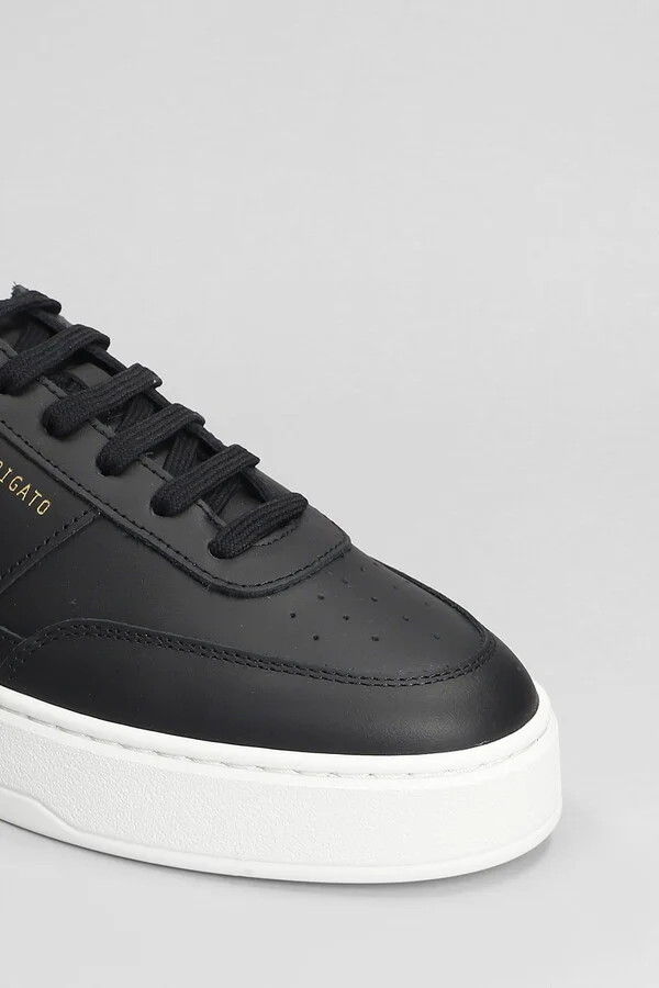 Orbit Sneakers In Black Leather - Image 5