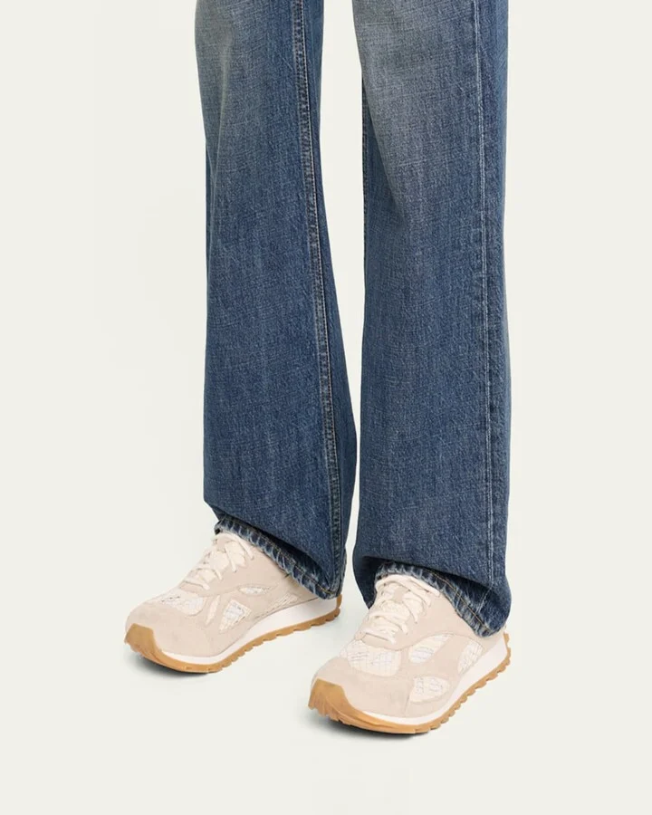 Orbit Suede Mesh Runner Sneakers - Image 5