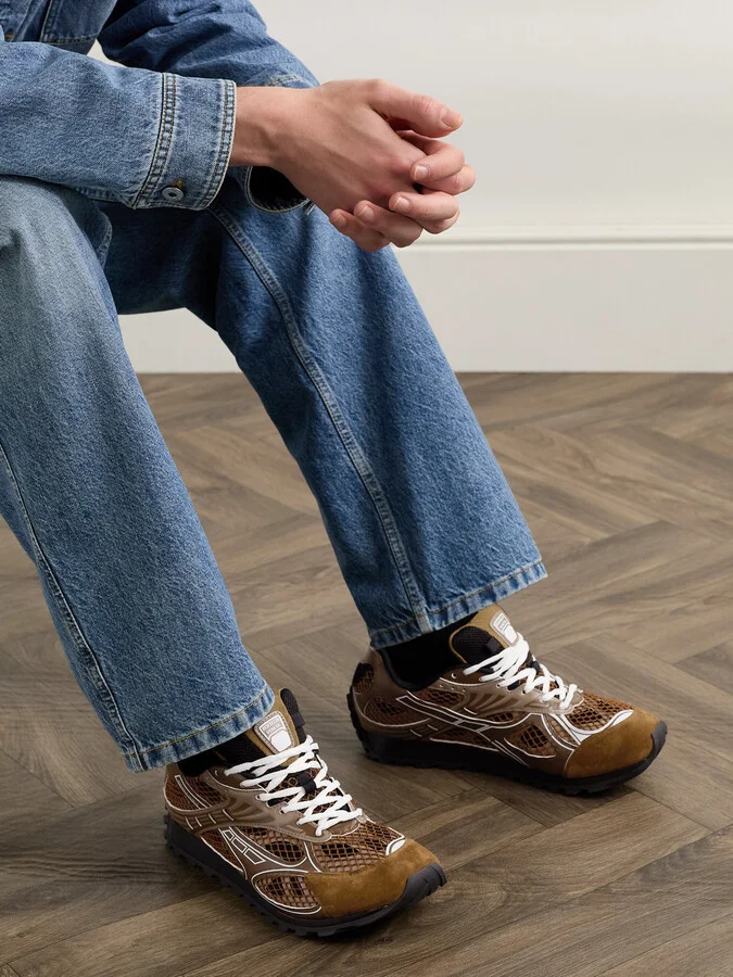 Orbit Suede-Trimmed Rubber and Mesh Sneakers - Image 2
