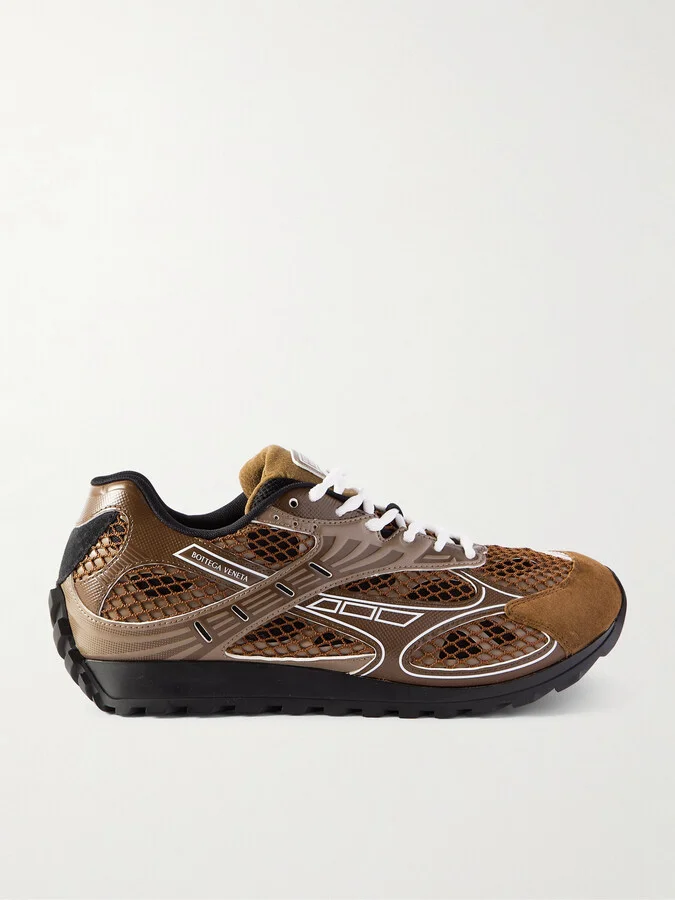 Orbit Suede-Trimmed Rubber and Mesh Sneakers