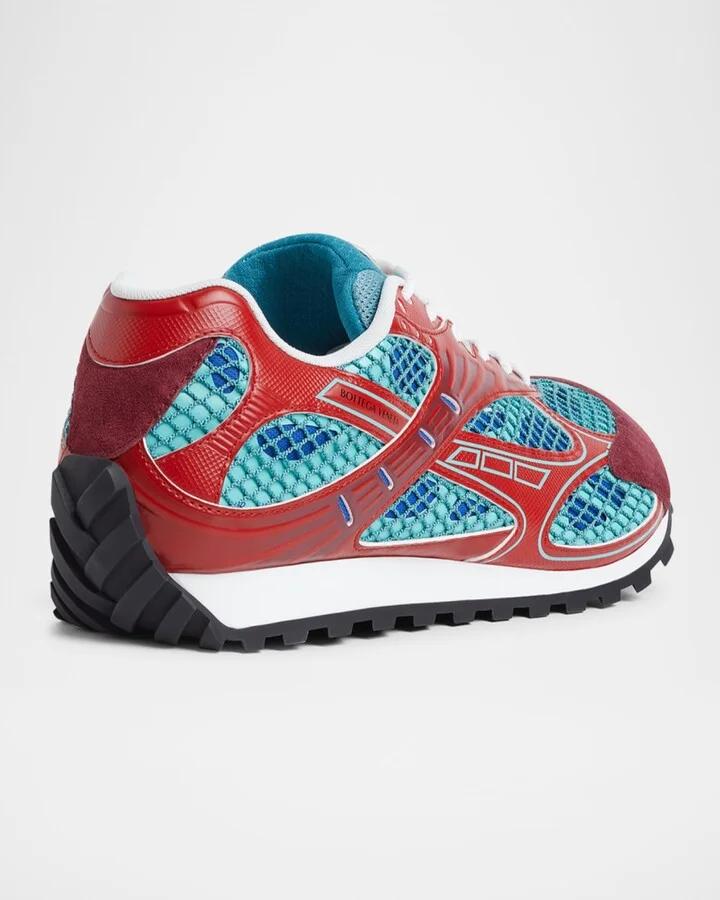 Orbit Technical Fishnet Low-Top Sneakers - Image 4