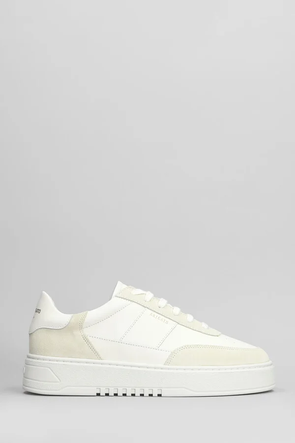 Orbit Vintage Sneakers In Beige Suede And Leather