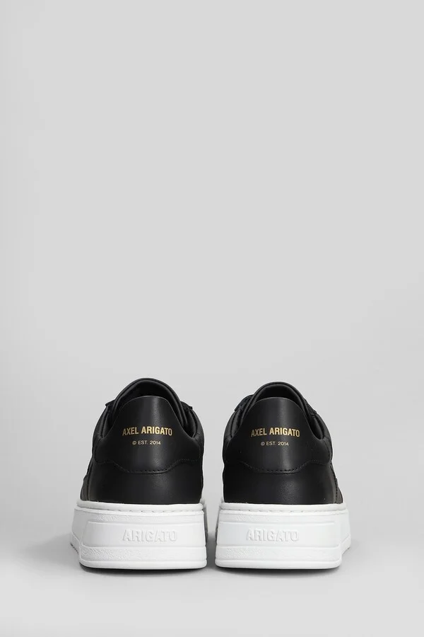 Orbit Vintage Sneakers In Black Leather - Image 4