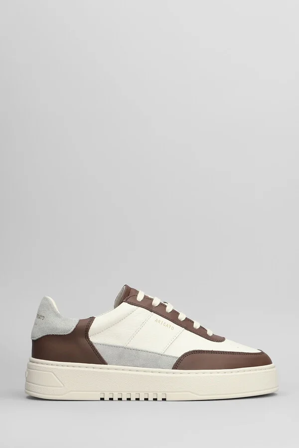 Orbit Vintage Sneakers In Grey Leather
