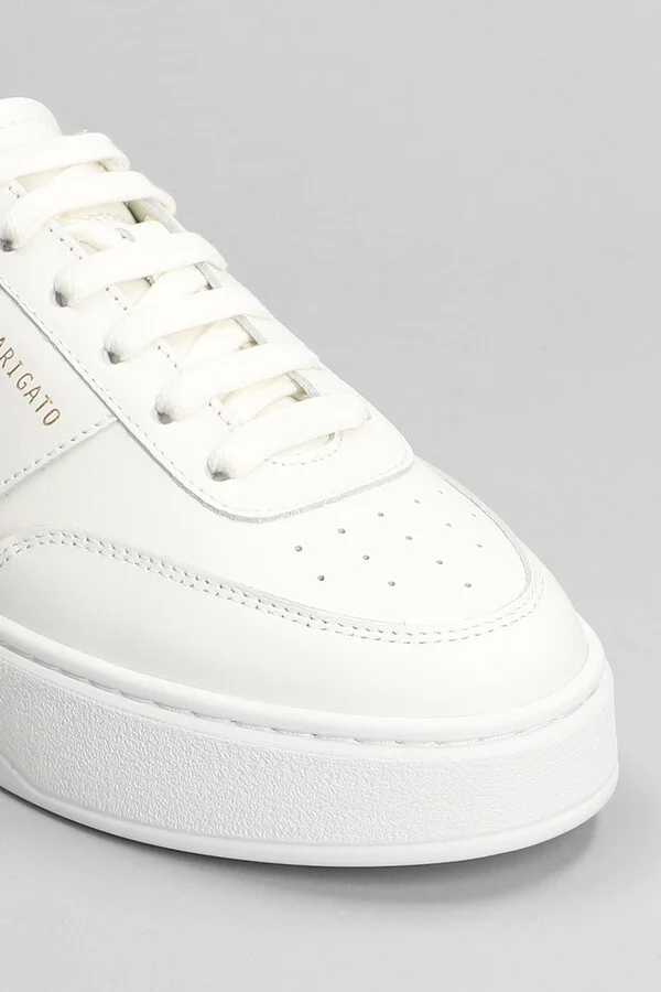 Orbit Vintage Sneakers In White Leather - Image 5