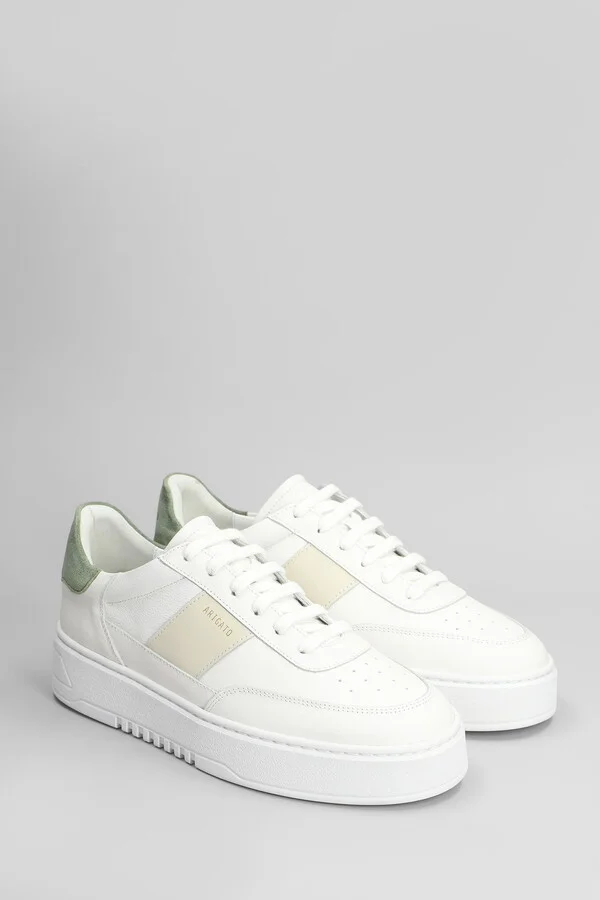 Orbit Vintage Sneakers In White Suede And Fabric - Image 2