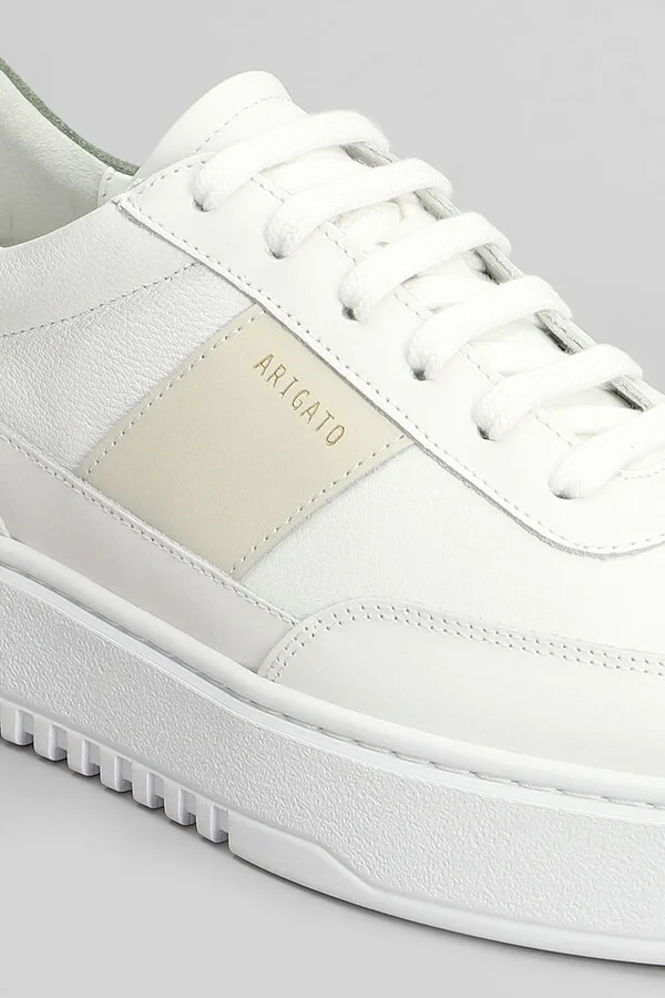 Orbit Vintage Sneakers In White Suede And Fabric - Image 5