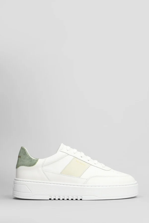 Orbit Vintage Sneakers In White Suede And Fabric