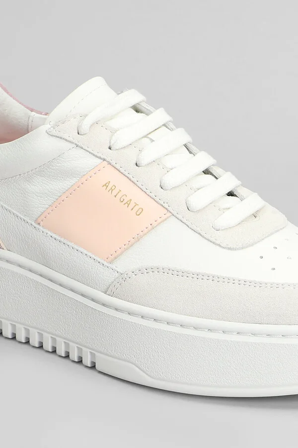 Orbit Vintage Sneakers In White Suede And Leather - Image 5