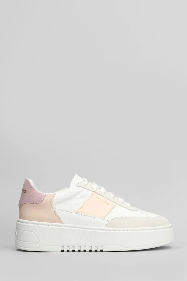 Orbit Vintage Sneakers In White Suede And Leather